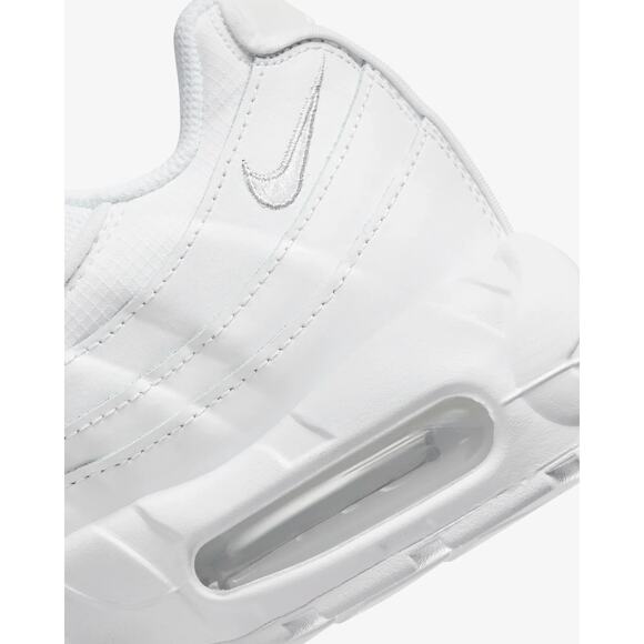 Nike Air Max 95 Essential Triple White Grey Mens Running CT1268 100 - SIZE 7.5 main image 6